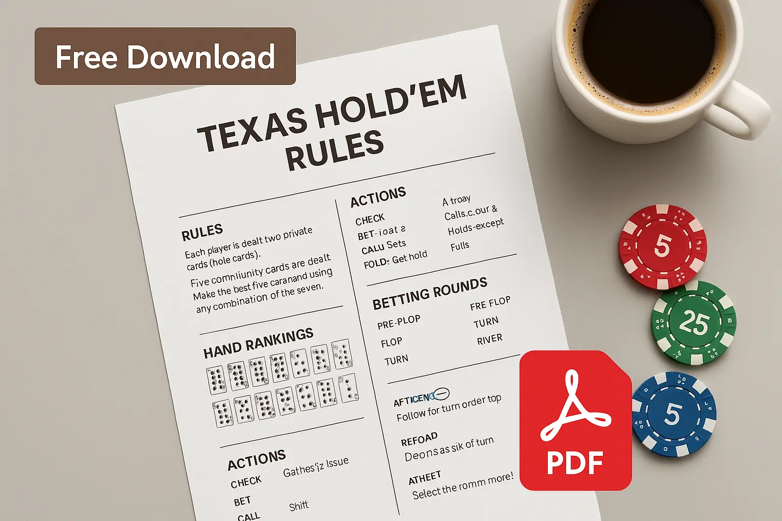 "rules texas hold em pdf"